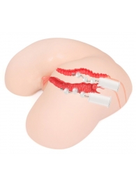 Мастурбатор-полуторс с двойным слоем материала и вибрацией Maria Onahole Real Vagina - KOKOS - в Рязани купить с доставкой