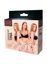 Набор из 3 мастурбаторов The Girl Next Door Tina - Dream Toys - в Рязани купить с доставкой