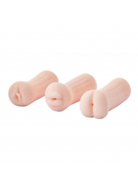 Набор из 3 мастурбаторов The Girl Next Door Tina - Dream Toys - в Рязани купить с доставкой