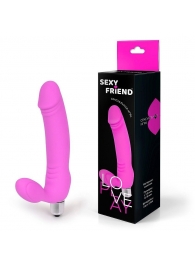 Розовый безремневой страпон Sexy Friend - 1137 - купить с доставкой в Рязани