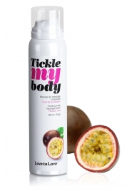 Массажная хрустящая пенка Tickle my body с ароматом маракуйи - 150 мл. - Love to Love - купить с доставкой в Рязани