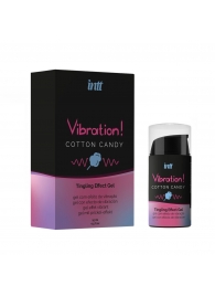 Жидкий вибратор Vibration Cotton Candy с ароматом сахарной ваты - 15 мл. - INTT - купить с доставкой в Рязани