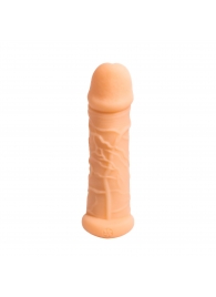 Телесный фаллоудлинитель Extra Size Bubbles - 15,5 см. - Lola Games - в Рязани купить с доставкой
