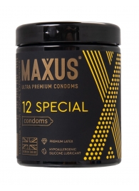 Презервативы с точками и рёбрами MAXUS Special - 12 шт. - Maxus - купить с доставкой в Рязани