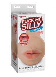 Телесный мастурбатор-ротик Deep Throat Cocksucker - Pipedream - в Рязани купить с доставкой