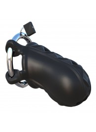 Черный замок верности Extreme Silicone Cock Blocker - Pipedream - купить с доставкой в Рязани