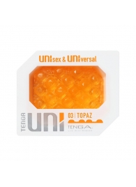 Оранжевый мастурбатор-стимулятор Tenga Uni Topaz - Tenga - в Рязани купить с доставкой