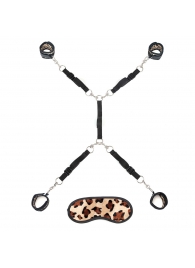 Леопардовая фиксация на матрас для рук и ног Classic Bedspreader - Lux Fetish - купить с доставкой в Рязани