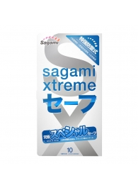 Презервативы Sagami Xtreme Ultrasafe с двойным количеством смазки - 10 шт. - Sagami - купить с доставкой в Рязани