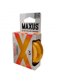 Презервативы анатомической формы Maxus Sensual - 3 шт. - Maxus - купить с доставкой в Рязани