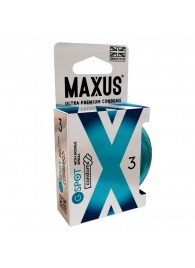 Презервативы Maxus G spot с двойной спиралью - 3 шт. - Maxus - купить с доставкой в Рязани