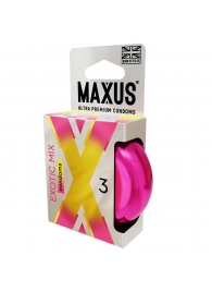 Ароматизированные презервативы Maxus Exotic Mix - 3 шт. - Maxus - купить с доставкой в Рязани