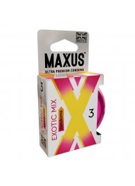 Ароматизированные презервативы Maxus Exotic Mix - 3 шт. - Maxus - купить с доставкой в Рязани