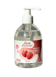 Лубрикант на водной основе Love Protection Raspberry с ароматом малины - 300 мл. - Lola Games - купить с доставкой в Рязани