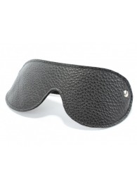 Черная кожаная маска на глаза - БДСМ Арсенал - купить с доставкой в Рязани