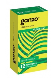 Ультратонкие презервативы Ganzo Ultra thin - 12 шт. - Ganzo - купить с доставкой в Рязани