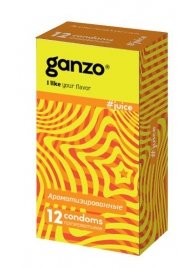 Ароматизированные презервативы Ganzo Juice - 12 шт. - Ganzo - купить с доставкой в Рязани