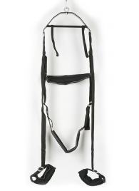 Черные секс-качели из широких ремней - Orion - купить с доставкой в Рязани