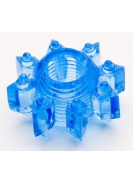 Голубая гелевая насадка-звезда - Toyfa Basic - в Рязани купить с доставкой