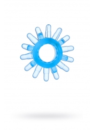 Голубая гелевая насадка с шипиками - Toyfa Basic - в Рязани купить с доставкой