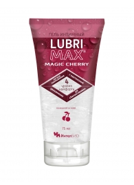 Интимный гель-смазка на водной основе Lubrimax Magic Cherry - 75 мл. - ИнтелБИО - купить с доставкой в Рязани