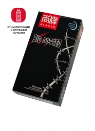 Презервативы с точками Elasun Big Dotted - 10 шт. - Elasun - купить с доставкой в Рязани