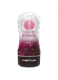 Прозрачный текстурированный мастурбатор Vacuum Cup Masturbator Black Hole - Baile - в Рязани купить с доставкой