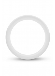 Белое люминесцентное эрекционное кольцо Silicone Glo Cock Ring - Blush Novelties - в Рязани купить с доставкой