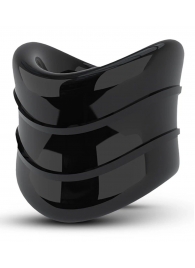 Черное эрекционное кольцо на мошонку Beef Ball Stretcher Snug X Long - Blush Novelties - в Рязани купить с доставкой