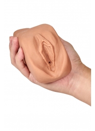 Маструбатор-вагина с вибрацией Soft   Wet Renata Realistic Tan Masturbator - Blush Novelties - в Рязани купить с доставкой