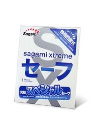 Презерватив Sagami Xtreme Ultrasafe с двойным количеством смазки - 1 шт. - Sagami - купить с доставкой в Рязани