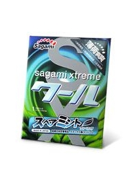 Презерватив Sagami Xtreme Mint с ароматом мяты - 1 шт. - Sagami - купить с доставкой в Рязани