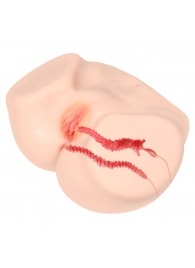 Мастурбатор-полуторс с двойным слоем материала Vanilla Onahole Real Vagina - KOKOS - в Рязани купить с доставкой