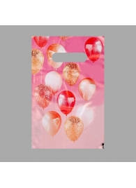 Пакет «Праздничные шары» с вырубной ручкой (20х30 см) - UPAK LAND - купить с доставкой в Рязани