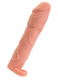 Телесная удлиняющая насадка с подхватом - 19 см. - ToyFa - в Рязани купить с доставкой