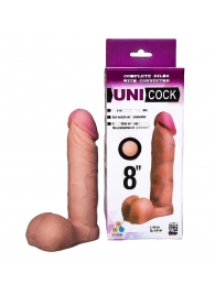 Фаллическая насадка для страпона UNICOCK 8  - 20 см. - LOVETOY (А-Полимер) - купить с доставкой в Рязани