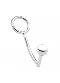 Кольцо на пенис с анальным стимулятором Stainless Steel Anal Hook   Cock Ring - BlueLine - в Рязани купить с доставкой