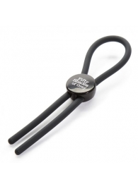 Тёмно-серое эрекционное кольцо с зажимом Again and Again Adjustable Cock Ring - Fifty Shades of Grey - в Рязани купить с доставкой