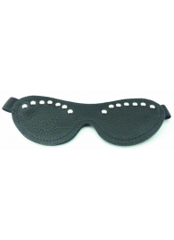 Черная маска с декором - БДСМ Арсенал - купить с доставкой в Рязани