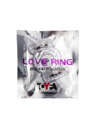 Прозрачное виброкольцо с двумя вибропульками - Toyfa Basic - в Рязани купить с доставкой