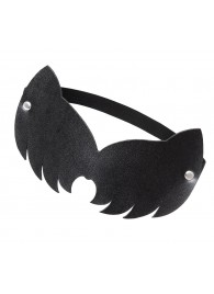 Черная закрытая кожаная маска с ушками кошки - Pecado - купить с доставкой в Рязани