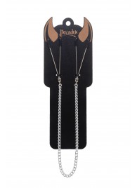 Зажимы на соски «Вилки» на цепочке - Pecado - купить с доставкой в Рязани