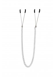 Зажимы на соски «Вилки» на цепочке - Pecado - купить с доставкой в Рязани