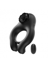 Черное эрекционное кольцо Abe с пультом ДУ - BeYourLover - в Рязани купить с доставкой
