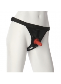 Трусики со штырьком для фиксации насадок Ultra Harness with Plug - Doc Johnson - купить с доставкой в Рязани