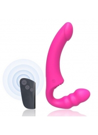 Розовый безремневой страпон Straples Strap-On Dildo - Erokay - купить с доставкой в Рязани