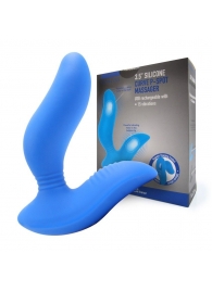 Синий вибромассажер простаты 3,5’’ Curve P-spot Massager - 12 см. - Erokay - в Рязани купить с доставкой