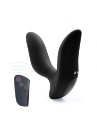 Черный вибромассажер простаты 3,5’’ Remote Control Curve P-spot Massager - 12 см. - Erokay - в Рязани купить с доставкой