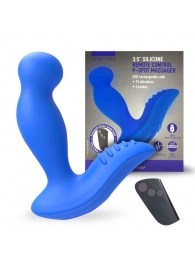 Синий вибромассажер простаты 3,5’’ Remote Control P-spot Massager - 12,5 см. - Erokay - в Рязани купить с доставкой