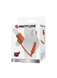 Телесная насадка на пенис и мошонку с анальным стимулятором Rilley - Baile - в Рязани купить с доставкой